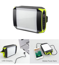 Load image into Gallery viewer, Mobile Power Bank, Flashlight, USB Portable Hanging Lamp with 30 LEDS Lantern for Camping Light, USB Port with LITHIUM-ION battery and LED Bulbs as Light source. Portable Lanterns with 1 Year warranty with rechargeable Batter. Lighting Capacity of 12hrs and power of 15 Watts best suitable for hiking.