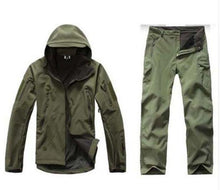 Load image into Gallery viewer, MEN's, Polyester, WindStopper, Quick Dry, Waterproof, Windproof, Thermal, Softshell, Lightweight, Fits true to size, take your normal size, Military Fans Collection War-game Multiple shades, Size Range XS-XXXL, Zipper, Hooded, Outdoor/hunting/fishing outfit