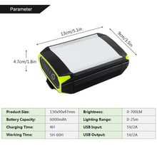 Load image into Gallery viewer, Mobile Power Bank, Flashlight, USB Portable Hanging Lamp with 30 LEDS Lantern for Camping Light, USB Port with  LITHIUM-ION battery and LED Bulbs as Light source. Portable Lanterns with 1 Year warranty with rechargeable Batter. Lighting Capacity of 12hrs and power of 15 Watts best suitable for hiking.
