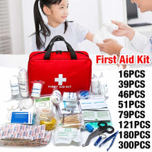 Load image into Gallery viewer, Portable Medium Empty Household Multi-Layer First Aid Kit Pouch Outdoor Car Bag First Aid Bag 16/39/46/51/79/121/180/300PCS
