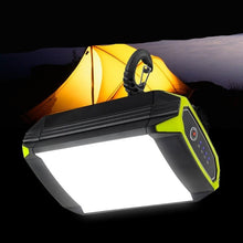 Load image into Gallery viewer, Mobile Power Bank, Flashlight, USB Portable Hanging Lamp with 30 LEDS Lantern for Camping Light, USB Port with  LITHIUM-ION battery and LED Bulbs as Light source. Portable Lanterns with 1 Year warranty with rechargeable Batter. Lighting Capacity of 12hrs and power of 15 Watts best suitable for hiking.
